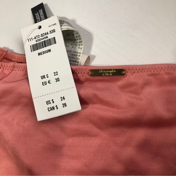 Abercrombie & Fitch Coral Bikini Bottom - Size M - NWT - Picture 4 of 4